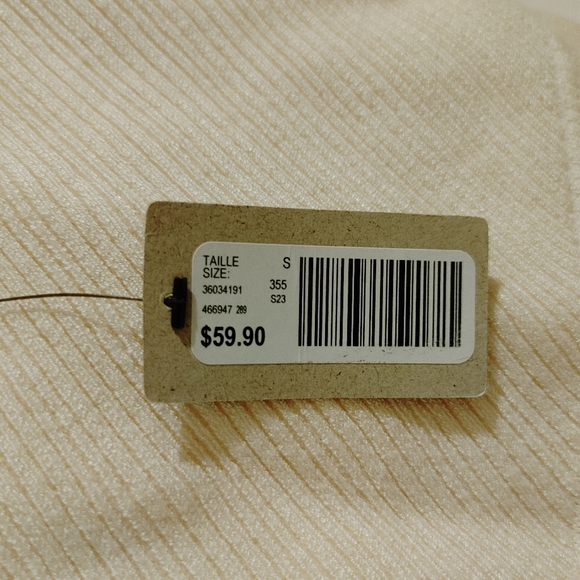 RW&CO. Ribbed Knit V-Neck Cropped Cami NWT - Picture 6 of 6